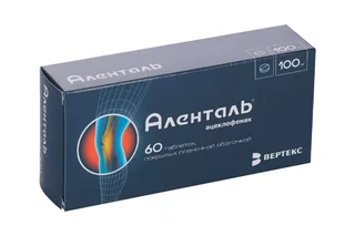Ацеклофенак Аленталь 100 мг 60 шт таблетки покрытые пленочной оболочкой