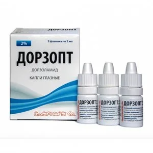Дорзопт 2% 5 мл гл. капли 3 шт