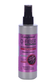 Экспресс-кондиционер Compliment Q-Fiber Ceramide Complex антистатик 200 мл