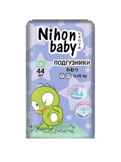 Подгузники Nihon baby junior 5XL (11-25 кг) 44 шт