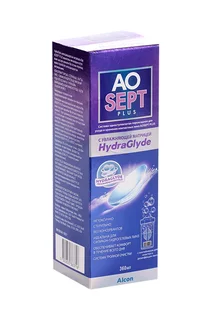 Система Aosept Plus HydraGlyde пероксидная для ухо для хранен контакт линз 360 мл
