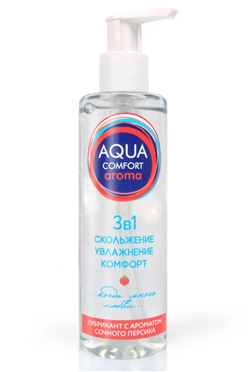 Гель-лубрикант Aqua Comfort Intim Aroma с ароматом сочного персика, 195г.