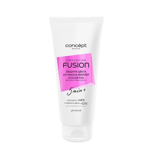 Маска-филлер Concept Fusion Color Fix UV защита кожи головы и цвета волос, 200 мл