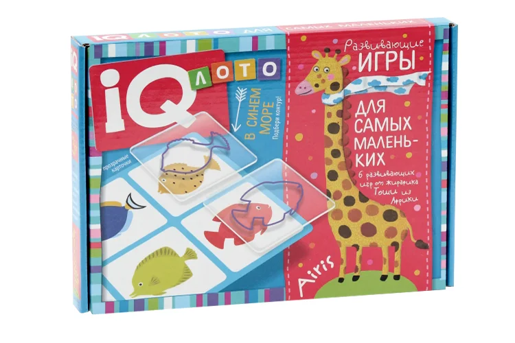 IQ-лото Айрис-Пресс для малышей в синем море 27 карточек