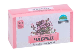 Чайный напиток Чабрец Тайга Продукт 1,5 гр 20 шт сырье растительное фильтр-пакеты