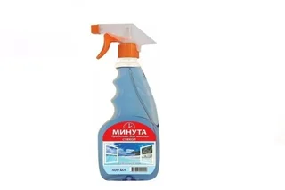 Средство для мытья стекол и зеркал Минутка Свежий озон с распылителем 0,5 л
