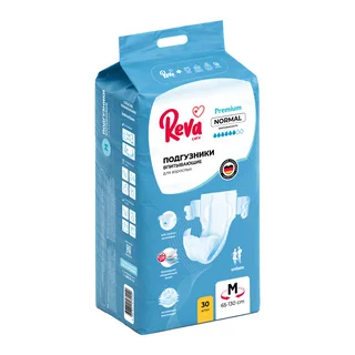 Подгузники на липучках для взрослых Reva Care Normal M 30 шт