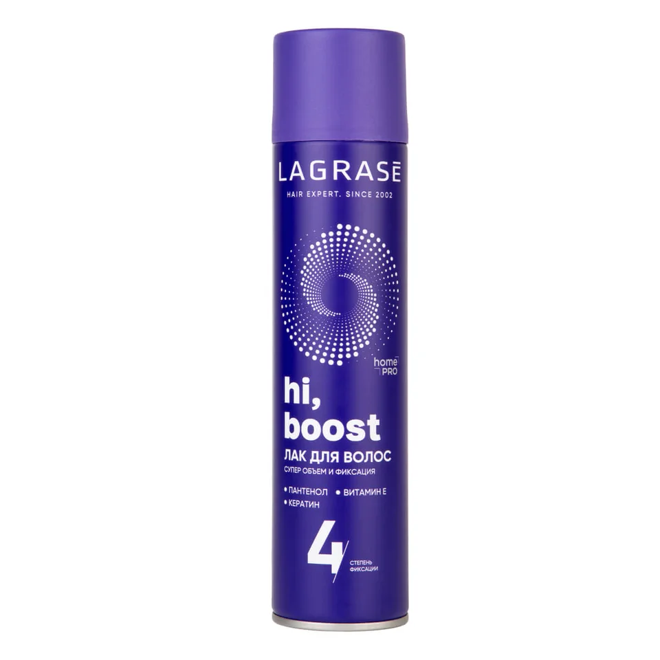 Лак для волос HI, Boost, 225 мл, LA Grase