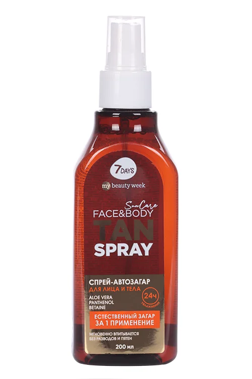 Спрей-автозагар 7Days My beauty week Sun Care Tan Spray для лица / тела 200 мл