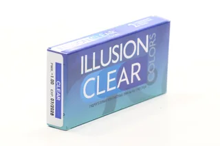 Контактные линзы Illusion clear Colors прозрачные 3 месяца