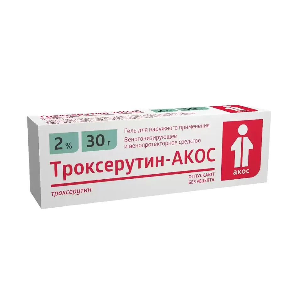Троксерутин гель 2 % 30 г