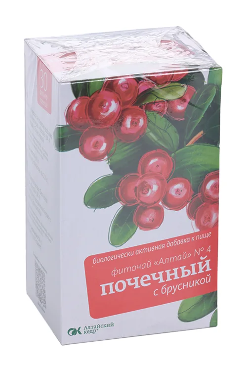 Фиточай Алтай №4 почечный с брусникой 2 гр 30 шт