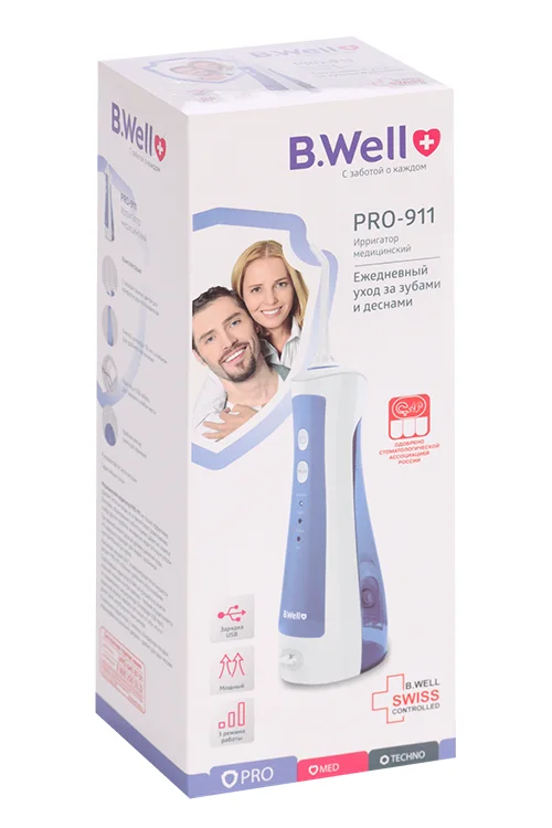 Ирригатор B.Well PRO-911 для полости рта с адаптером