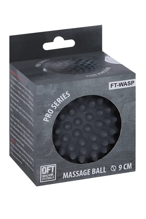 Мяч Original FitTools массажный 9 см серый