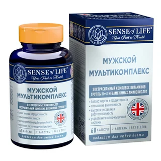 Мужской мультикомплекс Сенсе оф Лайф 60 шт капсулы