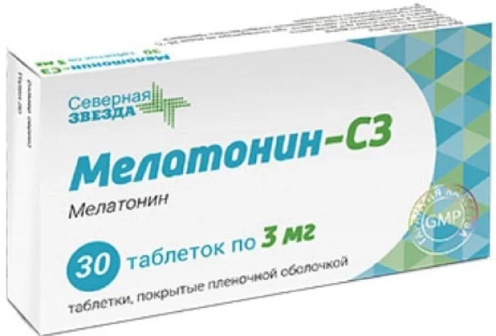 Мелатонин-СЗ таб. п/о 3 мг 30 шт