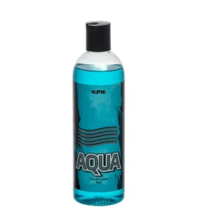 KiPNi Гель для душа мужской Aqua диск-топ (ПЭТ) 0,375 л