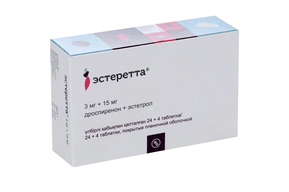 Эстеретта таблетки 3+15 мг 28 шт