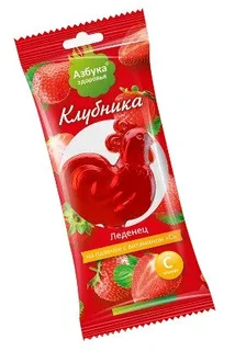 Петушок леденцовая карамель с вит. С Клубника 17г