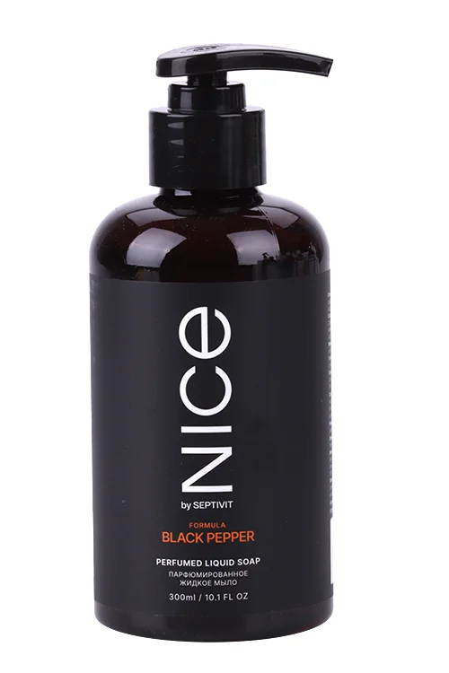 Мыло жидкое Nice by Septivit парфюмированное Black Pepper для рук / тела 300 мл