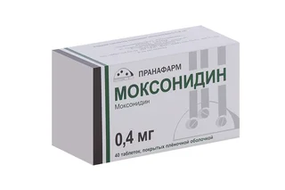 Моксонидин 0,4 мг 40 шт таблетки покрытые пленочной оболочкой