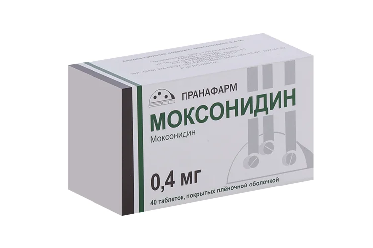 Моксонидин таблетки 0.4 мг 40 шт