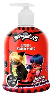Мыло жидкое Miraculous Леди Баг / Супер Кот для рук детское, 450 мл
