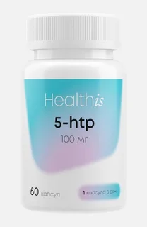 5 HTP 100 мг+Хром Триптофан витамины для сна HealthIs 60 шт капсулы