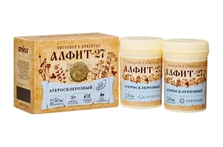 Алфит 27 Атеросклерозный утренний вечерний 60 брикетов