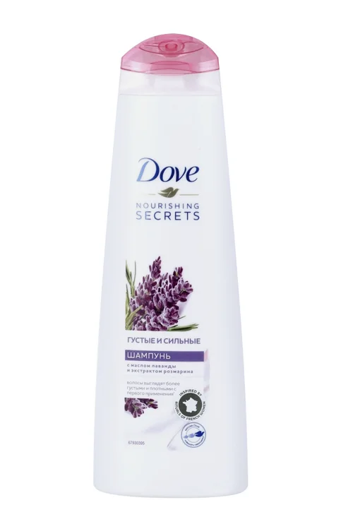 Шампунь Dove густые / сильные лаванда / розмарин nourishing secrets 380 мл