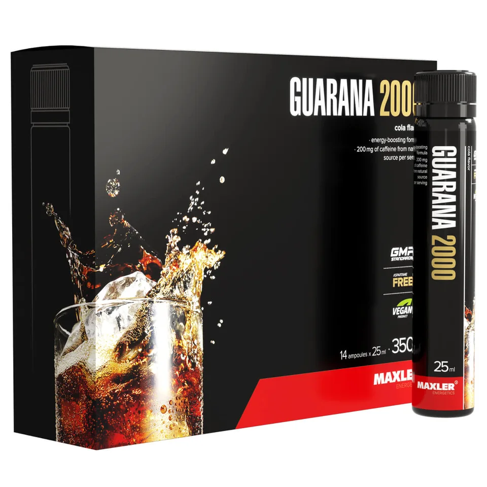 Гуарана 2000, со вкусом колы, 7*25 мл, Maxler