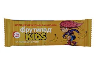 Батончик Фрутилад Кидс банановый драйв для детского питания (с 3 лет) 25 гр