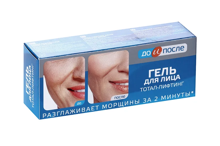 Гель До и после Тотал-лифтинг для лица 50 мл
