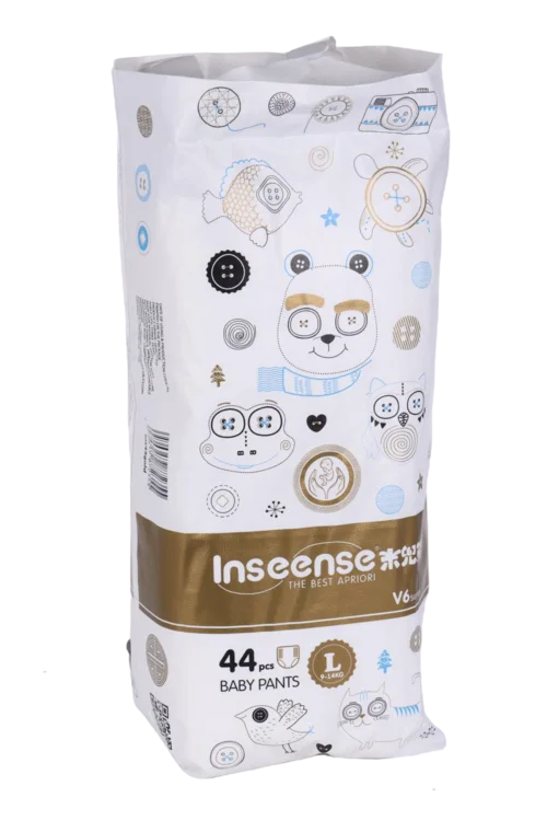 Трусики-подгузники Inseense V6 L (9-14 кг) 44 шт золот
