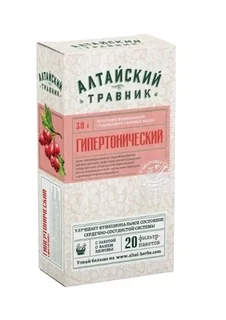 Фиточай Алтайский травник Гипертонический, 1,5 г, 20 шт, фильтр-пакет