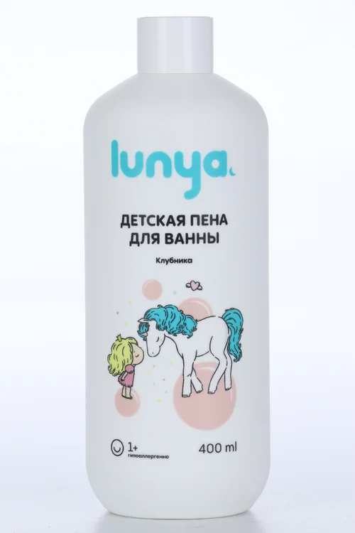 Пена для ванн Луня клубника дет 400 мл