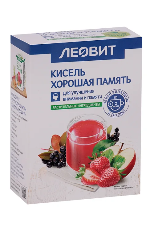 Кисель Леовит хорошая память 20 гр 5 шт пакеты