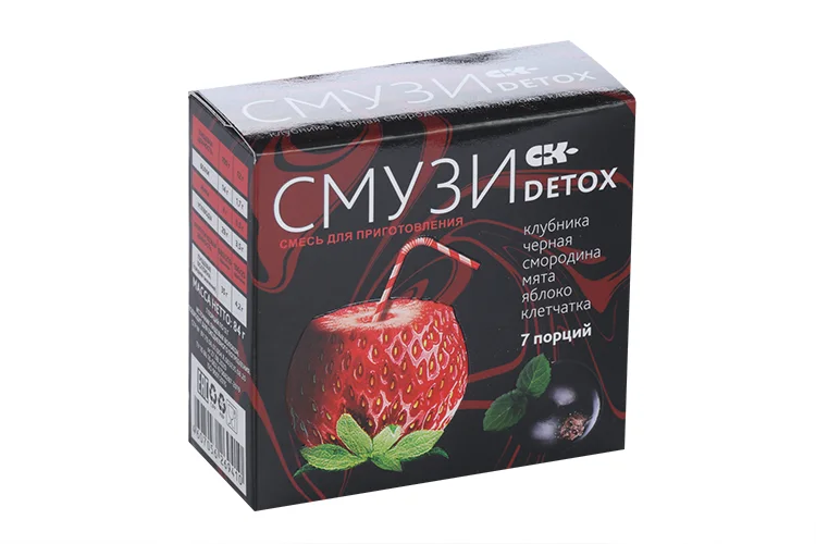 Смузи СК детокс клубника / чёрная смородина / мята / яблоко7 порций 84 гр
