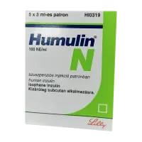 Хумулин НПХ инсулин (Humulin-NPH) 100 ме / мл сусп. для ин. 3 мл 5 шт