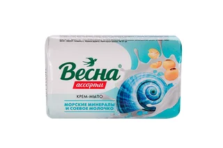 Мыло Весна Ассорти морские минералы / соевое молочко, 90 г