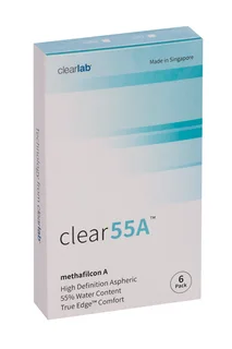 Линзы Clearlab Clear55 А контактные R 8,7 (диоптрия -3,0) 6 шт