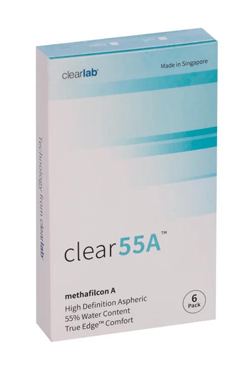 Линзы Clearlab Clear55 А контактные R 8,7 (диоптрия -3,0) 6 шт