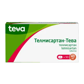 Телмисартан-Тева 40 мг 90 шт таблетки