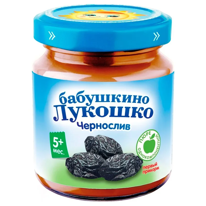 Детское Питание Бабушкино Лукошко Пюре Чернослив 100 гр