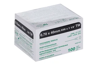 Игла инъекц СФМ 22G (0,70×40 мм) 100 шт