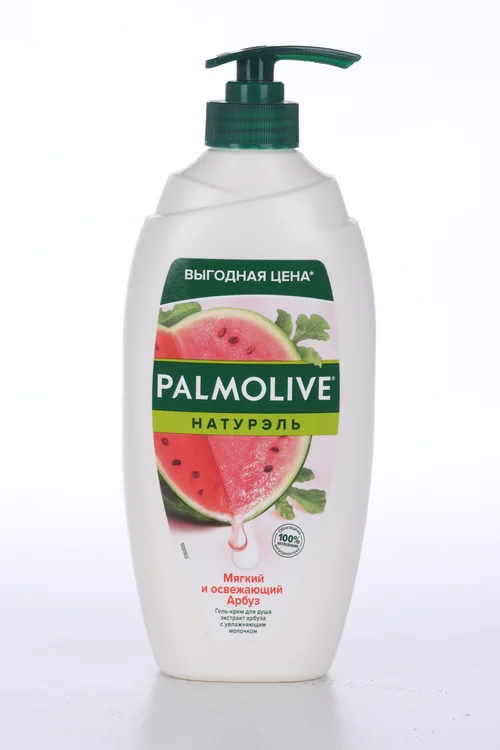 Гель-крем Palmolive для душа мягкий и освежающий арбуз экстракт оливы / увлажняющее молочко 750 мл