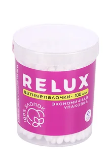 Ватные палочки Relux цилиндр 100 шт