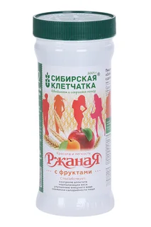 Клетчатка Сибирская ржаная с фруктами 350 гр