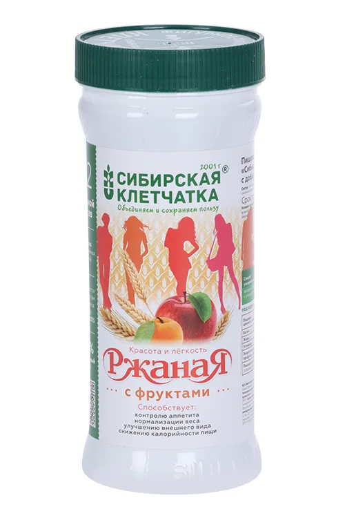 Клетчатка Сибирская ржаная с фруктами 350 гр