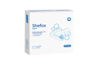 Повязка Shefox пластырного типа на нетканой основе 8×10 см 25 шт